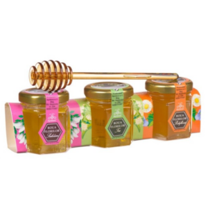 Set 3 x 50 gr + bețișor miere