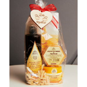 Set ApiCosmetic Loțiune de față 200ml, Cremă de mâini, Săpun cu propolis 100g