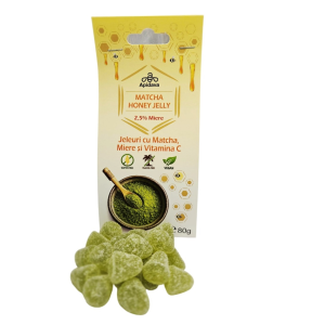 JELEURI CU MIERE, MATCHA și VITAMINA C 80 gr
