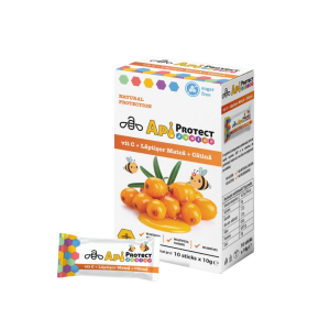 ApiProtect Junior Miere cu Cătină + Lăptișor de Matcă + Vit. C 10 BUC x 10 GR.