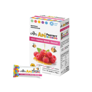 ApiProtect Junior Miere cu Zmeură + Lăptișor de Matcă + Vit. C 10 BUC x 10 GR.